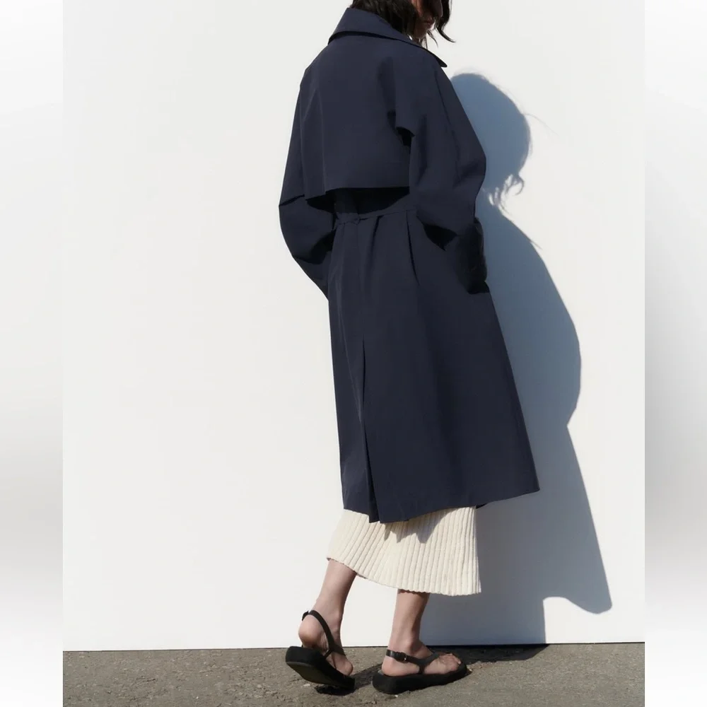 ZARA Belted TRENCH coat - Picture 5 of 6